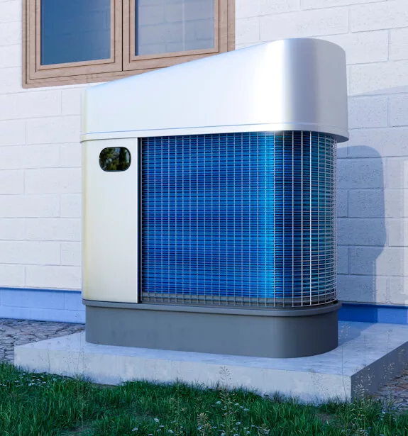 Cerrar Bomba Calor Fuera de Casa